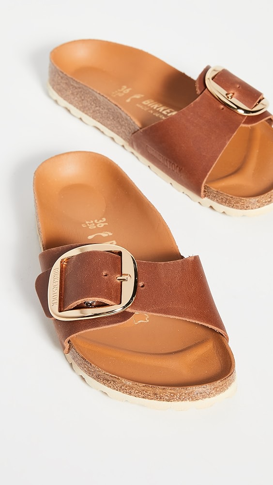 BIRKENSTOCK Madrid Big Buckle Sandal (Cognac)