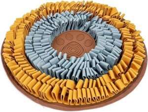 Injoya Cookie Snuffle Mat, Puzzle Dog Toys, Enrichment Tool, Feeding Mat, Slow Feeder, Durable and Machine Washable,Interactive Fun