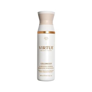 VIRTUE De-Brassing Shampoo, Natural Color Toner, Brightens and Revitalizes All Color-Treated Hair, ColorKick, 8 Fl Oz