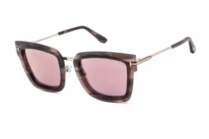 Tom Ford FT0573 Sunglasses Coloured Havana / Brown Mirror