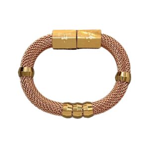 Holts + Lee Mesh Classic Rose Gold Bracelet